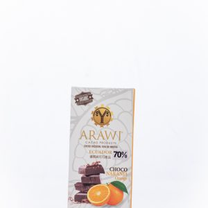 Barra de Chocolate Orgánico 70% Cacao con Naranja