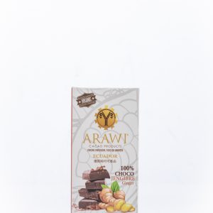 Barra de Chocolate Orgánico 100 % Cacao con Jengibre ( Sin Azúcar )